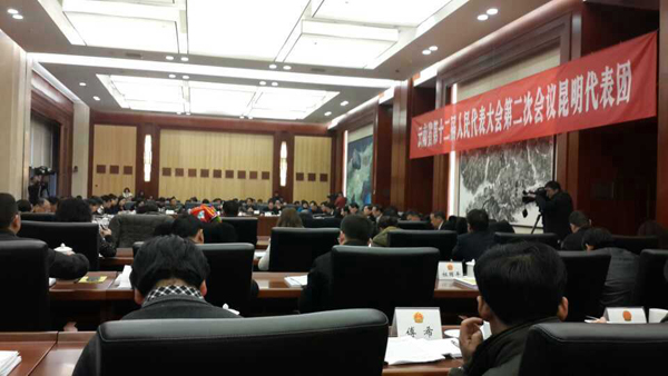 名师李光惠列席省第十二届人代会第二次会议昆明代表团全团会仪