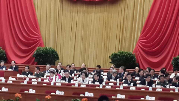 名师李光惠出席最高人民法院院长周强、最高人民检查院院长曹建明作工作报告