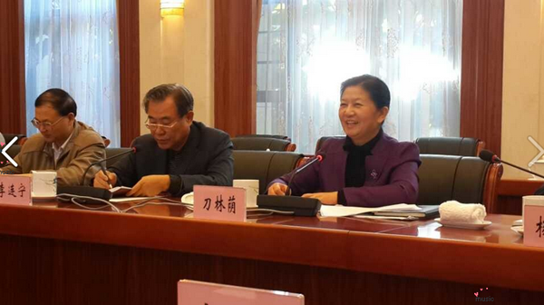 李老师列席全国人大常委会办公厅举办的座谈会。